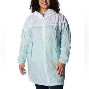 Columbia Flash Challenger Long Windbreaker Hiking Outdoor Jacket Like New Sz 1X